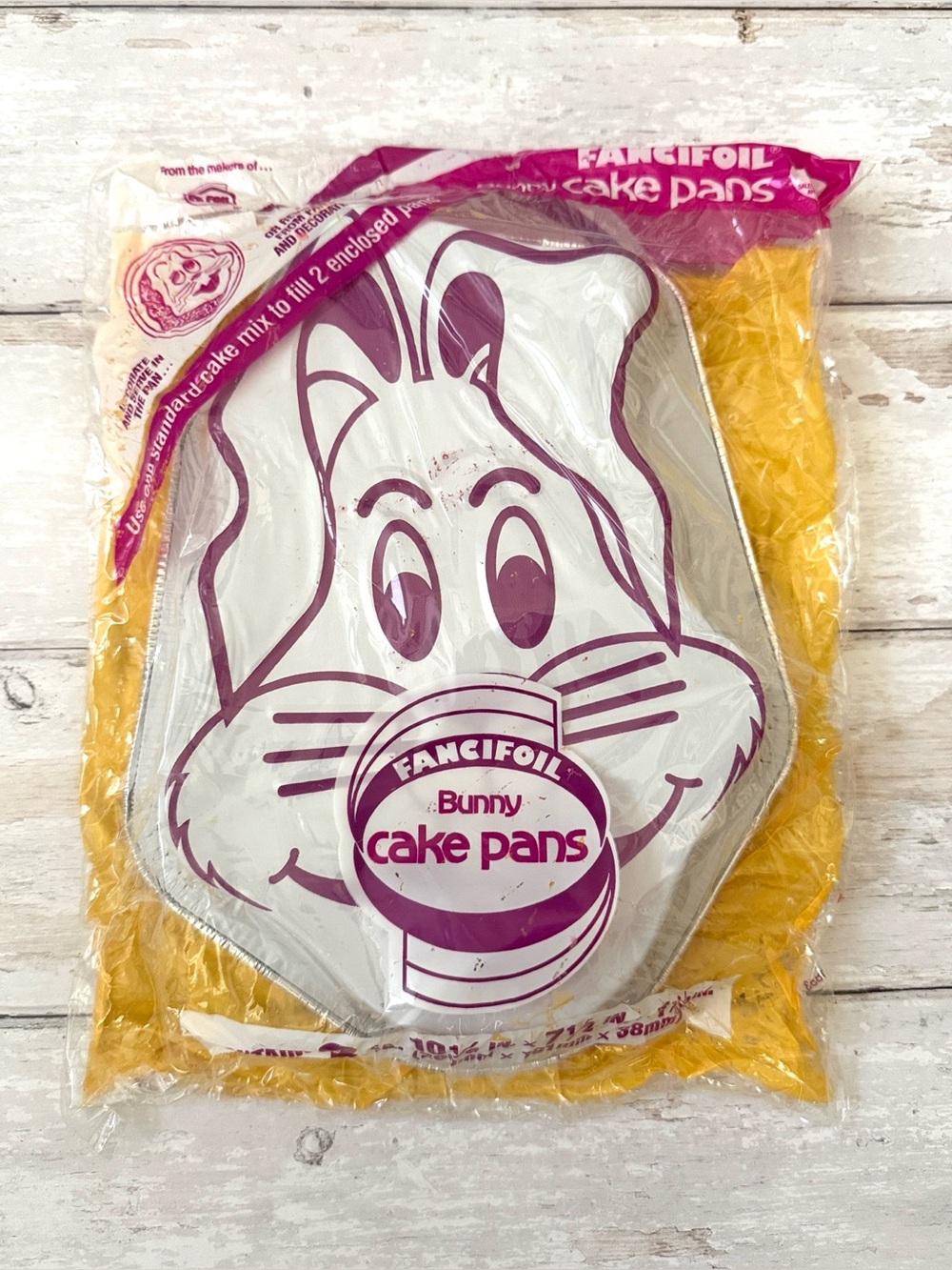 Fancifoil Bunny Rabbit Cake Pans Baking Molds 2 Pack Easter Spring NEW
